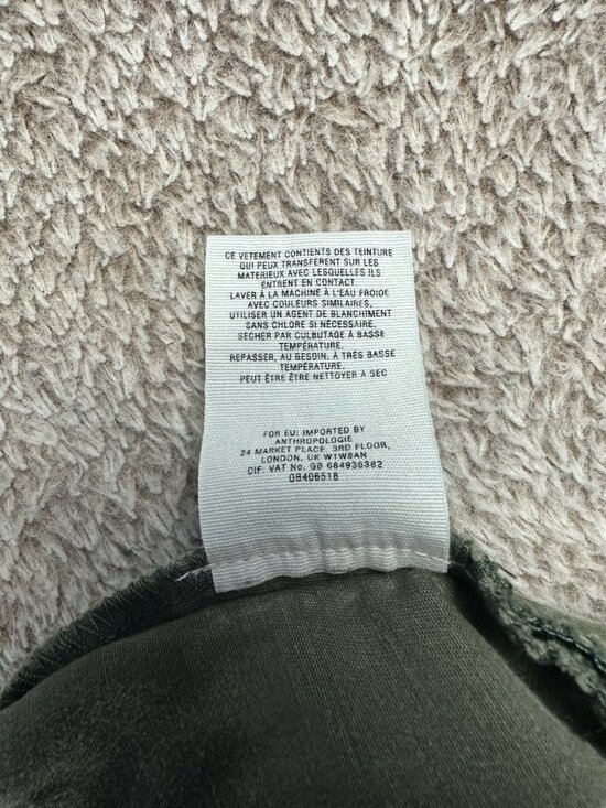 Pilcro Anthropologie Hyphen Jeans Moss Olive Green Casual Pants Women's 27 - Picture 12 of 14